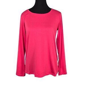 NWOT | Hot Pink Long Sleeve Comfort Top | Soft Jersey | Size Medium
